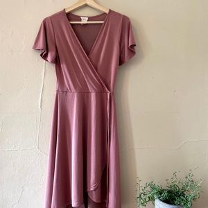 Faux wrap dress